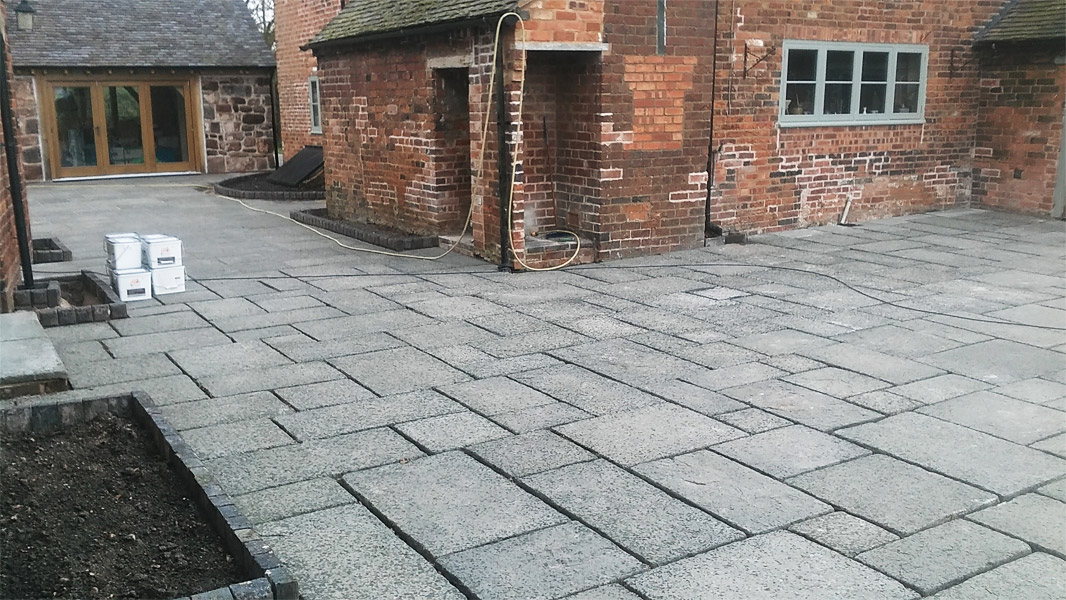 Traditional paving project
